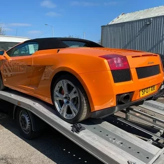 Supercar shipped to sweden